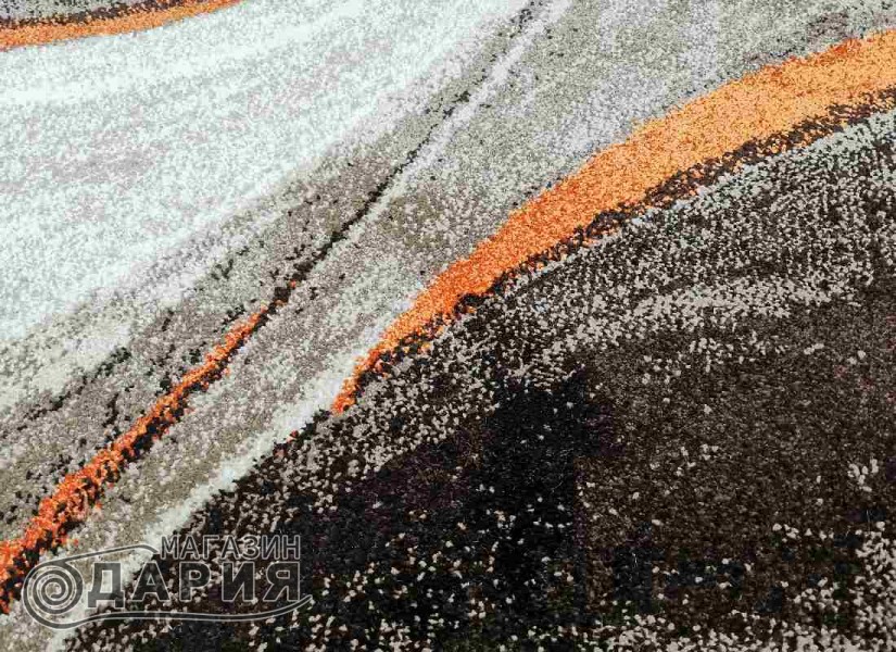Тъкан килим MAGNOLIA 097 d.beige/orange кръг